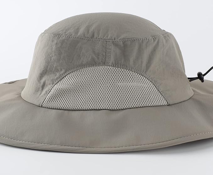 Home Prefer UPF50+ Mens Sun Hat Wide Brim Fishing Hat for Men UV Protection Womens Beach Bucket Hat for Golf Hiking Gardening