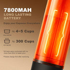Portable Electric Espresso Machine, Travel Camping Coffee Makers, Car Self-Heating Coffee Maker with USB-C, Compatible with Ground Coffee & NS Capsules for RV/Office/Hiking
