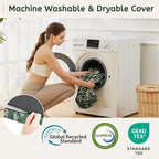 HomeMate CertiPUR-US Memory Foam Camping Mattress Pad Portable Roll Up Mattress for Adults Sleeping Mat Cot Mattress Pad