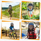 Premium Kids Mosquito Head Net for Insect, 2 Pack, Fly & Bug Protection | Ultra Large & Long, Extra Fine Holes for Camping, Hiking, Fishing, Safari, Fits All Hats for 5-12 yrs Children