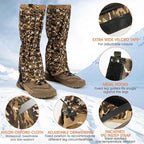 likloks Adjustable Leg Gaiters for Men & Women - Lightweight & Waterproof Gaiter for Hiking, Snow, Trail, Trekking, Hunting, Climbing