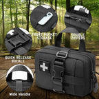 Upgrade Molle Rip Away Ifak Pouch, Tactical Small Belt First Aid Pouch Medical Utility EMT Pouch Only