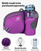 WATERFLY Fanny Pack Waist Bag: Waist Pack for Women Men with Water Bottle Holder Hiking Fanny Pack for Running Walking DogWalking Travel Cycling