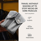 trtl Pillow Plus - Airplane Neck Pillow for Traveling - Height-Adjustable, Breathable Travel Pillow for Head and Neck Support While on Planes, Cars, and Trains - Machine Washable
