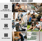 Veken 8 Set Packing Cubes for Travel Essentials, Suitcase Organizer Bags in 4 Sizes, Carry-On Luggage Accessories with Large Laundry & Hanging Toiletry Bag, Must-Have for Airplane, Road Trip & Camping