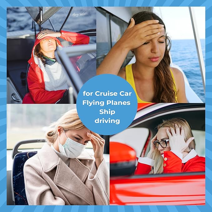 VIORY Motion Sickness Patches for Car and Boat Rides, Ships, Cruise and Airplane & Other Forms of Transport - Travel Essentials, for Adults and Kids (60 Count)