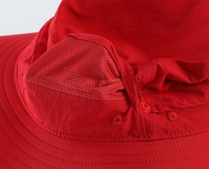Connectyle Sun Hat for Men Women Outdoor UV Protection Safari Hat for Fishing Hiking Gardening Breathable Cowboy Hat UPF50