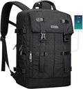 WITZMAN Travel Laptop Backpack for Men Fit 16 inch Computer Carry-on Airline Approved with USB Charging Port(B716 Black)