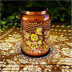 Solar Butterfly Rose Lantern Outdoor Decor,Waterproof Hanging Metal Garden Lights for Patio,Yard,Porch ,Unique Birthday Gifts for Women,Mom,Grandma,Sister,Bestie,Christmas,Thanksgiving,1PC