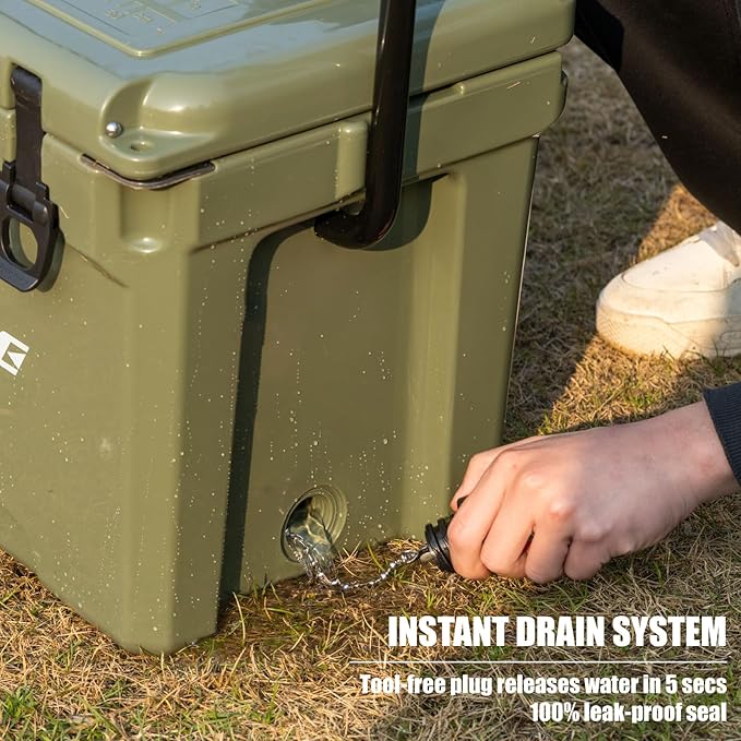 EchoSmile 25/30/35/40/60/75 Quart Rotomolded Cooler, Built to Stand up to The Rigors of The Journey