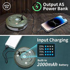 4 in 1 Camping String Lights 32.8FT Outdoor Quick Storage Camping Lights String & Lanterns, 8 Modes Retractable Camping Essentials Waterproof Camp Lights for Tent Gear