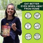 Wild Zora Paleo Freeze Dried Meals for Backpacking & Camping - Healthy Gluten Free & Grain Free Camping Meals/Backpacking Food + No Added Sugar - Great for Travel (Bedrock Beef Chili 2-pack)