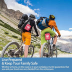 Premium First Aid Kit with Labelled Compartments, Emergency Survival Kit for Car, Home, Hiking and Travel – Compact Medical Kit for Roadside Emergencies, Outdoor Adventures, and Everyday Safety