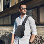 Crossbody Sling Bag Casual Shoulder Hiking Backpack with Convertible Shoulder Strap for Travel Hiking Shopping Leisure Sport