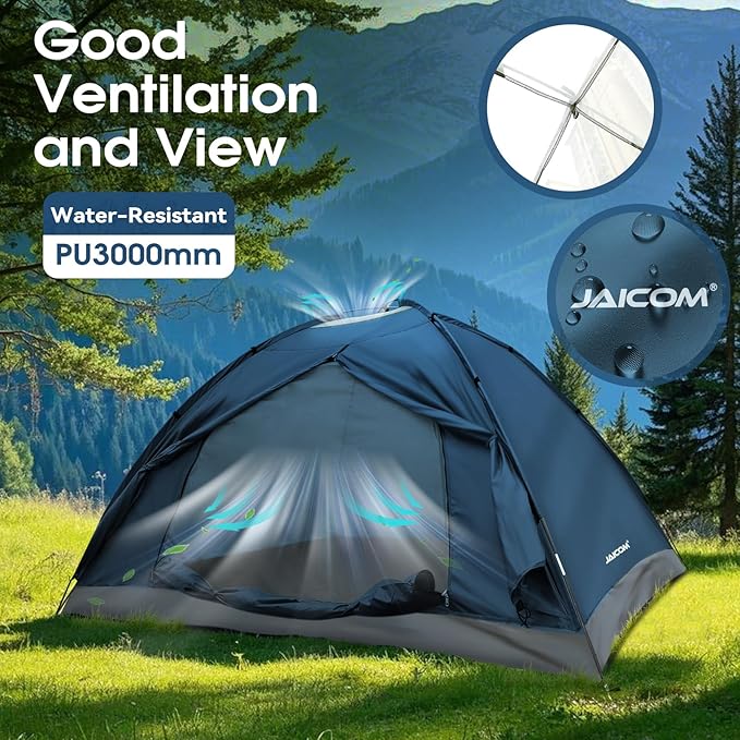 1/2/4 Person Camping Tent - Lightweight Backpacking Tent, Waterproof Windproof Easy Setup Hiking Tent, Suitable for Outdoor, Family, Camping, Hunting, Mountaineering Travel