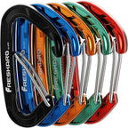 FresKaro 15kN-3372lbs Heavy Duty Wiregate Carabiners, Reliable Time-Tested Stainless Steel Spring Gate, for Camping, Hiking, Hammocks, Backpacking, Dog Leash etc., 3.15inch