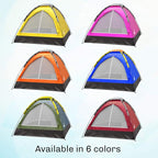 2-Person Dome Tent – Easy Set Up Shelter with Rain Fly and Carrying Bag for Camping