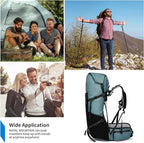 Hiking Backpack,30L +10L Extra Large Capacity Hiking Bag,Internal Frame Camping Backpack,Upgraded X-PAC Lightweight Sport Daypack Travel Backpacks Fit For Mountain Climbing Camping (Grey Green)