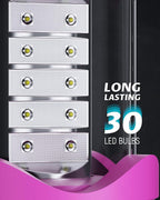 Lichamp 4 Pack LED Camping Lanterns, Battery Powered Camping Lights LED Collapsible Flashlight Portable Emergency Supplies Kit, A4PK