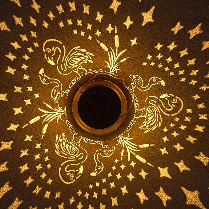 Flamingo Solar Lantern for Garden Outdoor Decor – Hanging Metal Light Decoration for Patio, Yard, Lawn, Pathway, Backyard – Birthday Gift for Mom, Women, Grandma