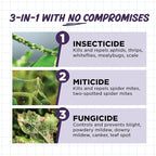 Earth's Ally 3-in-1 Plant Spray 32 oz Conc. Makes 4 gal | Insecticide, Fungicide & Spider Mite Control for Organic Gardening