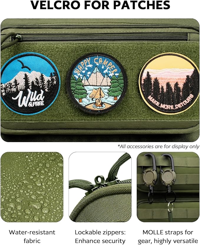 Rolling Tactical Laptop Backpack, 17 Inch Wheeled Military Computer Backpack for Men and Women, Roller Carry on Luggage for Work Travel, Overnight Molle Outdoor Hiking Bag with Wheels, Green