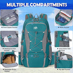 NUBILY 50L Hiking Backpack Waterproof Camping Backpack for Men Women Lightweight HIking Daypack Outdoor Travel Daypack
