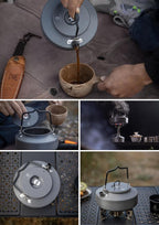 CAMPINGMOON 0.8L Camping Kettle Coffee Tea Pot Portable Ultra-Light S800