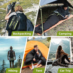 ATEPA Synthetic Mummy Sleeping Bag for Adults, Lightweight Cold Weather Compact Packable Waterproof Sleeping Bag with Compression Sack for Backpaking Hiking Camping