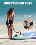 Inflatable Stand Up Paddle Board with SUP Accessories, Anti-Slip EVA Deck, 11'*33" Inflatable Paddle Boards for Adults & Youth of All Skill Levels