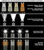 Telescopic Camping Light, Portable Collapsible Magnetic Camp Lantern Rechargeable,10500mAh Telescoping IP67 Waterproof Flashlights, Outdoor Gear for Emergency, Camping, Hiking (Army Green)