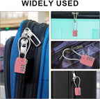 TSA Locks for Luggage TSA Approved Luggage Locks 3 Digit Combination TSA Travel Locks Portable Cable Padlocks Zinc Alloy Body Suitcase Locks for Travel Bag Suitcase Backpack Lockers,Pink
