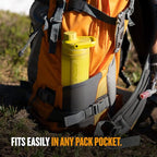 GRAYL UltraPress Water Purifier & Filter Bottle for Hiking, Backpacking, and Travel (Forager Moss)