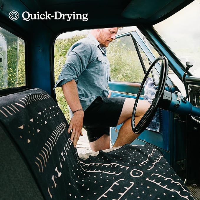 Nomadix Original Towel - Perfect for Beach, Pool, Travel, Camping, Yoga - Made with Recycled Materials - Super Absorbent - Sand Resistant - Mud Cloth - 72.5" x 30"