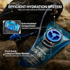 Everfun Hydration Backpack 18L with Water Bladder 2L/3L Hiking Water Backpack Women Men Hydration Pack Insulated Lightweight Day Hydropack with Storage for Hiking, Biking, Running, Festival
