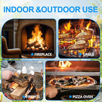 110 Pieces Fire Starter, Waterproof - Natural Fire Starters, for BBQ, Fireplace, Pizza Oven, Fire-Pit, Campfire, Camping Charcoal Starter, Quick Light Wood Charcoal Fire Starter