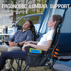 Portal Camping Chair with Lumbar Support for Adults Folding Portable High Back Oversized, 400LBS