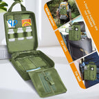 Medical Molle Pouch Tactical - 1000D Nylon First Aid Pouch, Big Capacity EMT Pouch Utility, Heavy Duty Military Grade Rip-Away Ifak Pouch for Home and Outdoor Activities（Bag Only