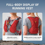 Running Vest with Water Bladder 1.5 Liter, Small Hydration Water Vest, Lightweight Hydration Pack Multi-Pocket 11x - for Hiking Race Trail Marathon for Women Men