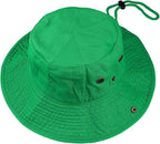 Wide Brim Hiking Fishing Safari Boonie Bucket Hats 100% Cotton UV Sun Protection for Men Women Outdoor Activities