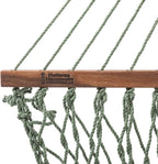 Hatteras Hammocks Deluxe Meadow Duracord Rope Hammock with Free Extension Chains & Tree Hooks, Handcrafted in The USA, 450 LB Weight Capacity, 13 ft. x 60 in