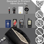 Xtreme Sight Line ~ AQUA RT ~ Large Water-Proof Faraday Backpack for Laptops, Tablets, and Mid-Size Electronics ~ Tracking/Hacking Defense ~ Red