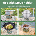 Camping Stove Portable Propane Camping Stove Small Outdoor Stove, 30,000 BTU Camp Stove,Windproof Single Butane Stove, with Carrying Case & ignitor,for Camping, Backpacking, Emergency