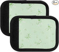 Green Flower Bow Luggage Handle Wrap for Suitcase Luggage Tags Handle Covers Identifiers Soft Decorations Travel Accessories 2 Pack