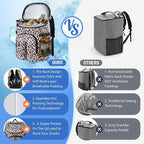 Cooler Backpack, Lightweight and Large Capacity Soft Backpack Cooler, Leak Proof Cooler Bag for Men Women
