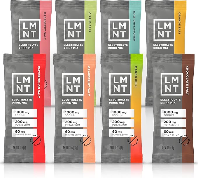 Drink LMNT Zero Sugar Electrolytes - Sample Pack | Drink Mix | 8-Count
