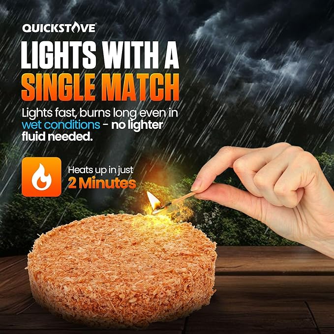 Fire Starters (20 Pack) – Waterproof Emergency Fuel Disks for Camping Essentials, Wood Stove, Fireplace, Grill, Fire Pit, Survival Kit, Campfire & Outdoor Accessories