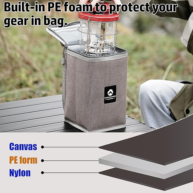 CAMPINGMOON Camping Gear Lantern Storage Case T-8,T-9
