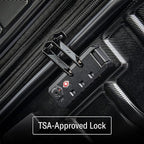 Samsonite Omni 2 Hardside 2 Piece Set - Includes Global Carry-On & Medium Checked Suitcases - 360° Dual Spinner Wheels - Integrated TSA Lock & Expansion - Amazon Exclusive - Midnight Black