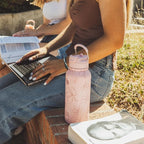 BOTTLE BOTTLE 32oz Insulated Water Bottle Stainless Steel Sport Water Bottle with Straw Dual-use Lid Design for Gym with Pill Box